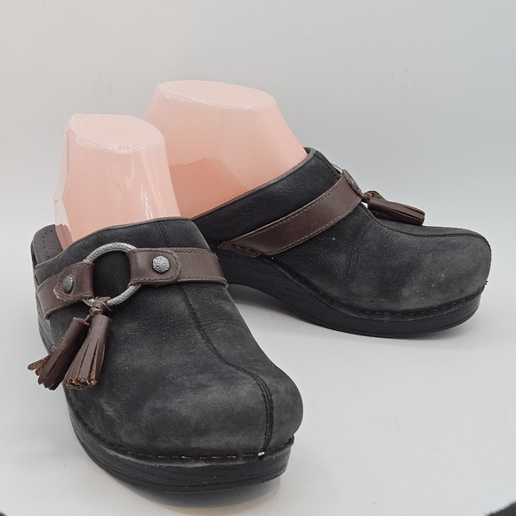 Dansko Shandi nubuck leather clogs size 38 US size 7.5/8 - Picture 8 of 16